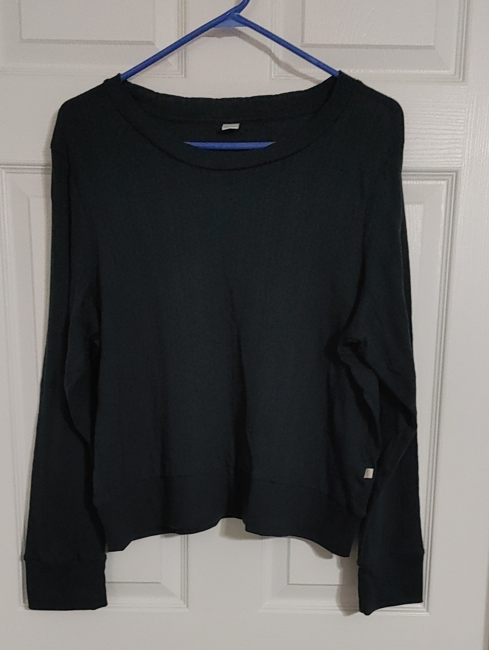 ONLY Ribbed Crewneck Long sleeve Top - Dark Green Size XL
